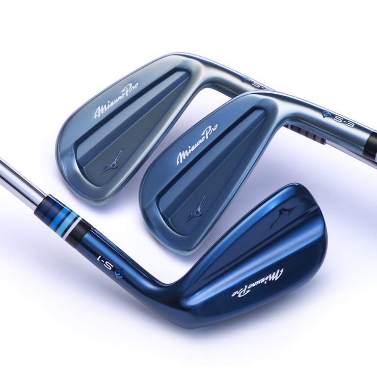 Mizuno Pro Iceberg Limited Edition med blåtonade S-3- och S-1-järn